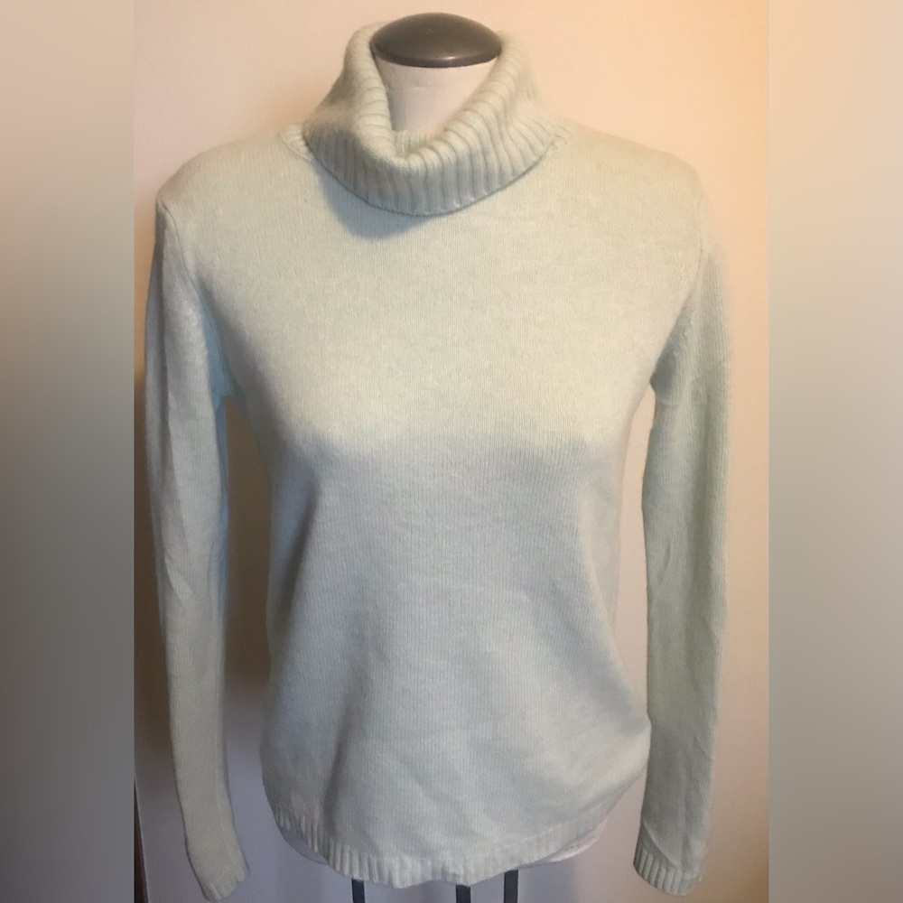 Hekla & Co. Merino Wool/Cashmere Turtleneck Sweater - Size Medium 🇮🇹